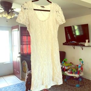 Cream Lace Dress